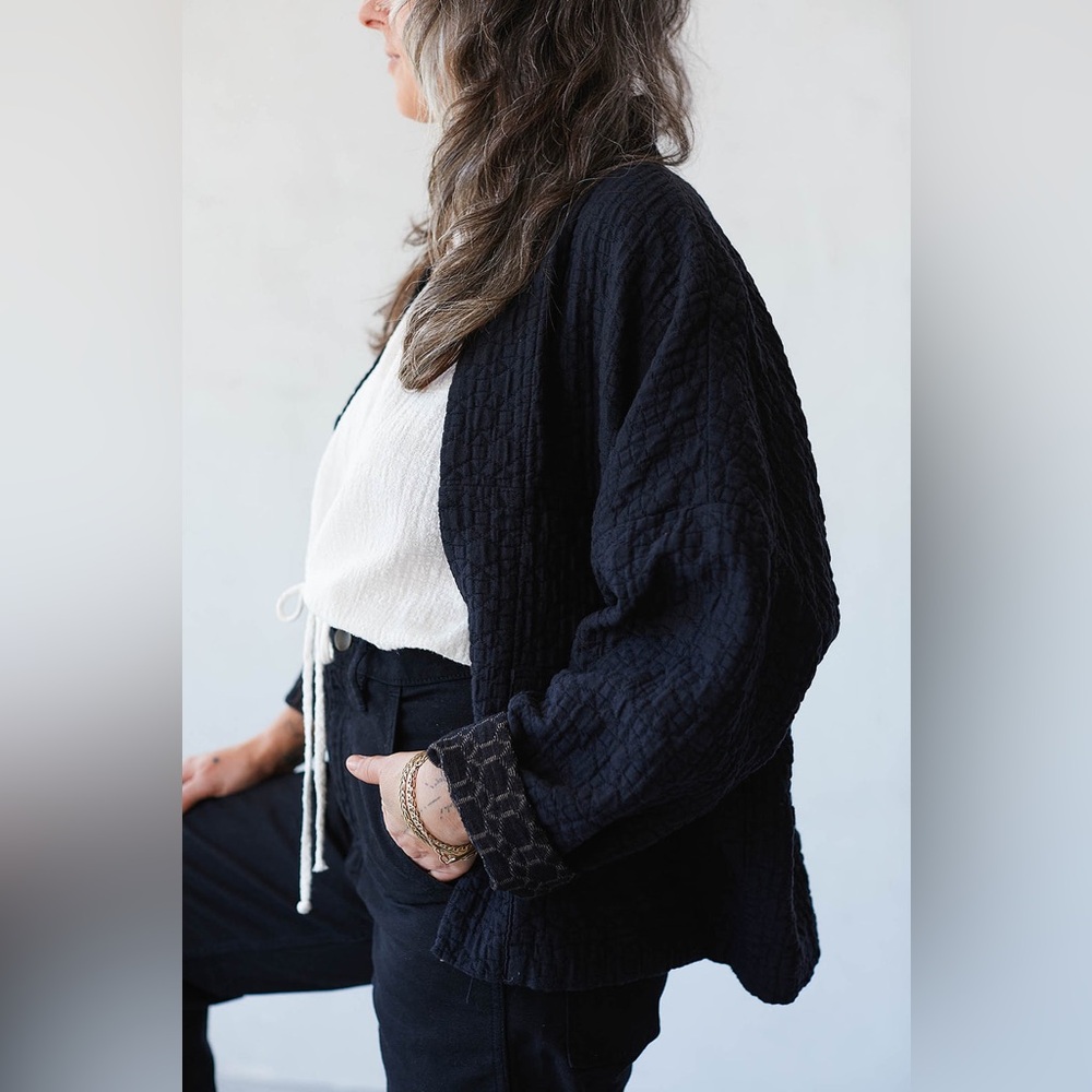 Elegant Black Women's Cardigan